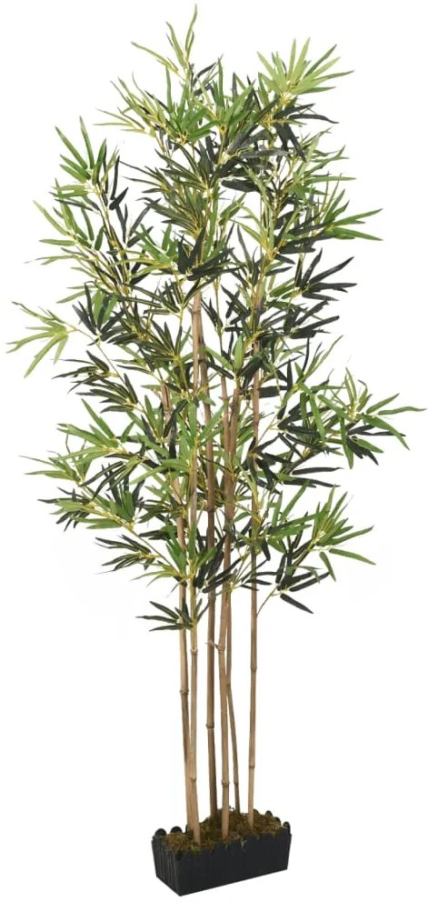 358966 vidaXL Árvore de bambu artificial 1104 folhas 180 cm verde