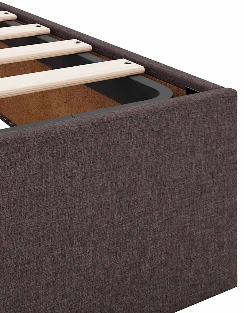 Estrutura de cama otomana sem colchão 120x200cm marrom escuro