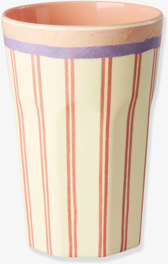 Copo grande de melamina STRIPEY LOVE 400 ml rice creme
