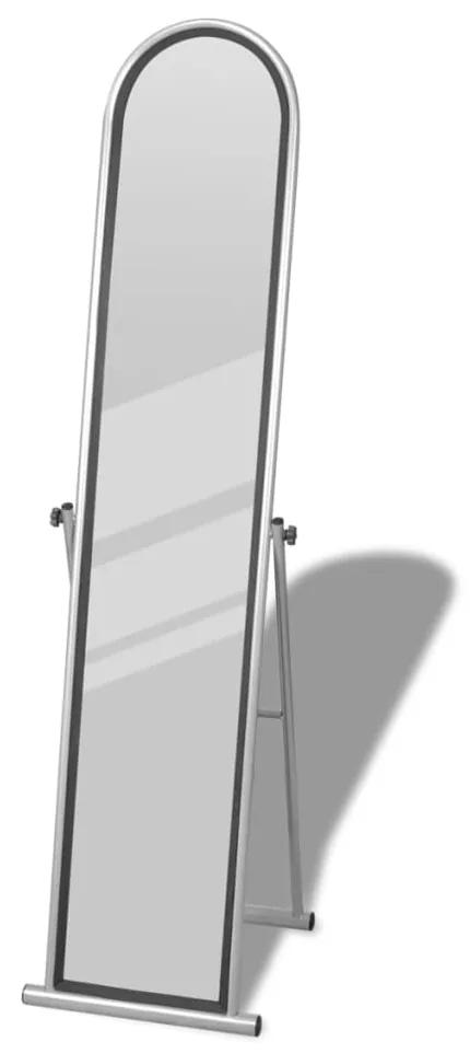 240580 Free Standing Floor Mirror Full Length Rectangular Grey