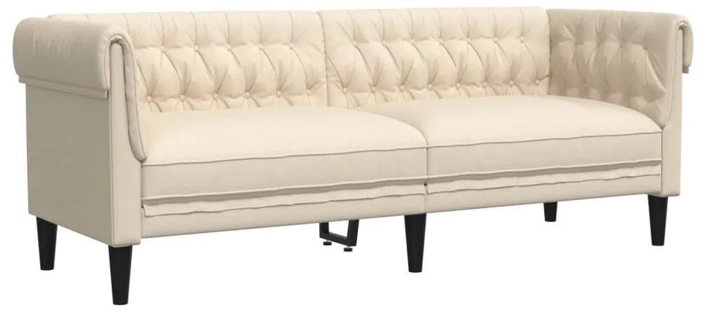2 pcs conjunto de sofás tecido cor creme