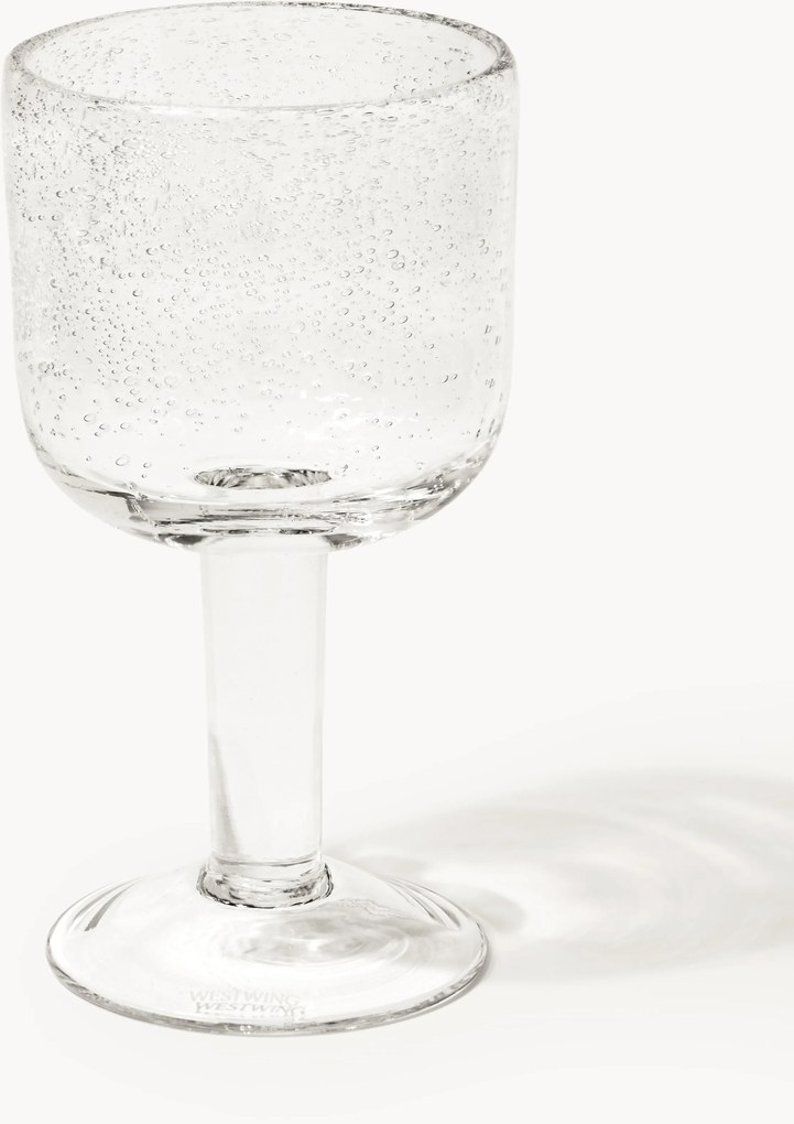 Copos de vinho artesanais com bolhas de ar Hippolyte, conjunto de 4