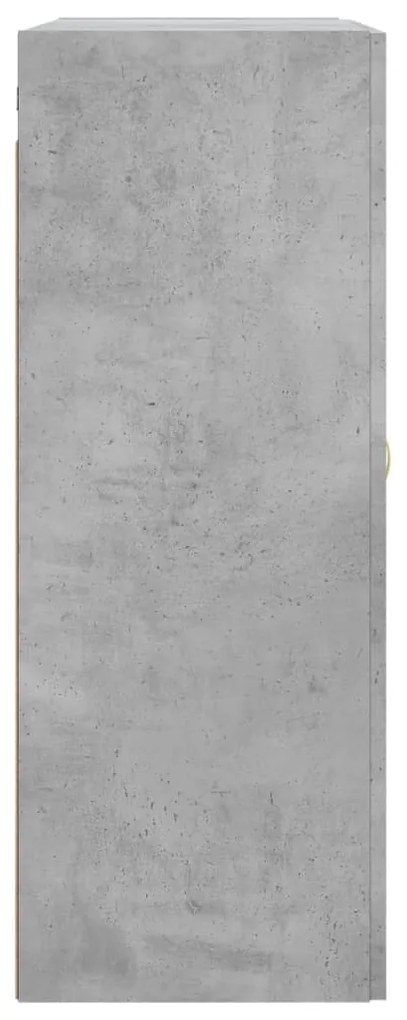 Armário de parede 69,5x34x90 cm deriv. madeira cinzento cimento