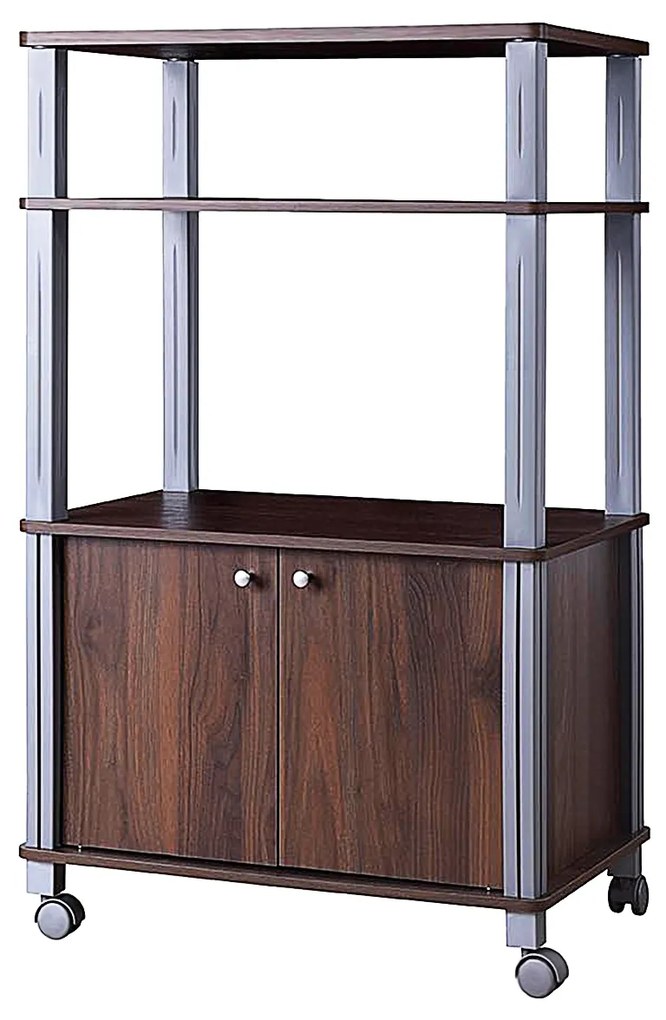 Estante para micro-ondas e Arrumação de cozinha 60 x 40 x 98 cm Castanho