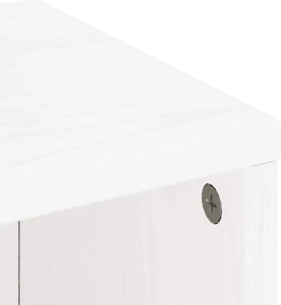 Móveis de apoio 5 pcs ODDA pinho de madeira maciça branco