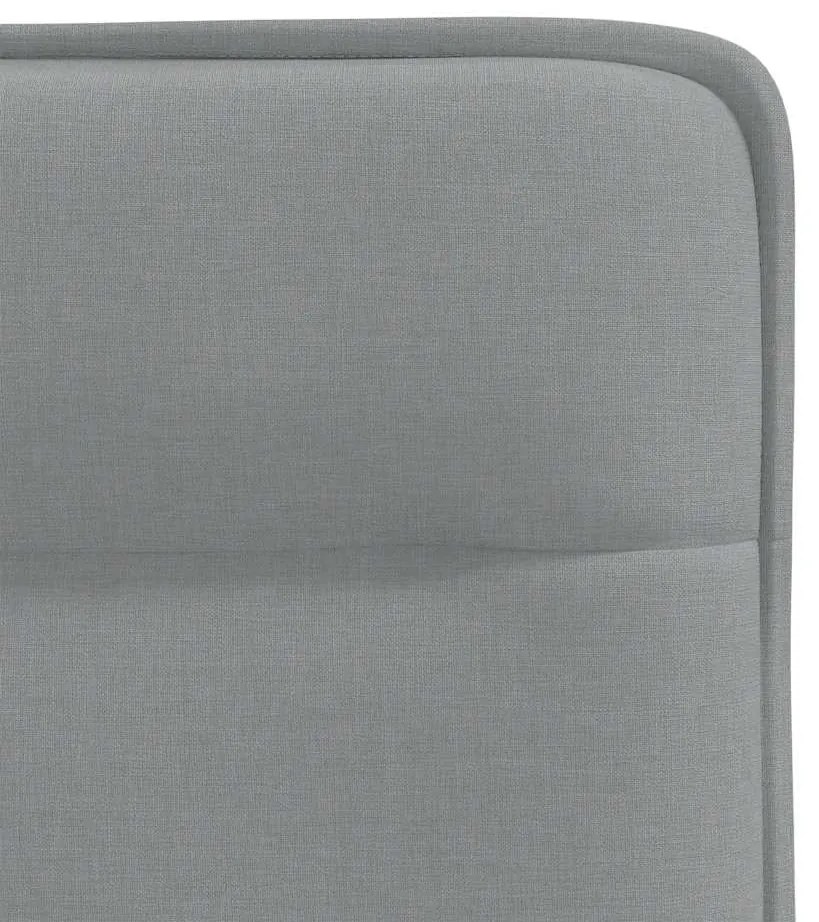 Cadeiras de jantar 4 pcs tecido cinzento-claro