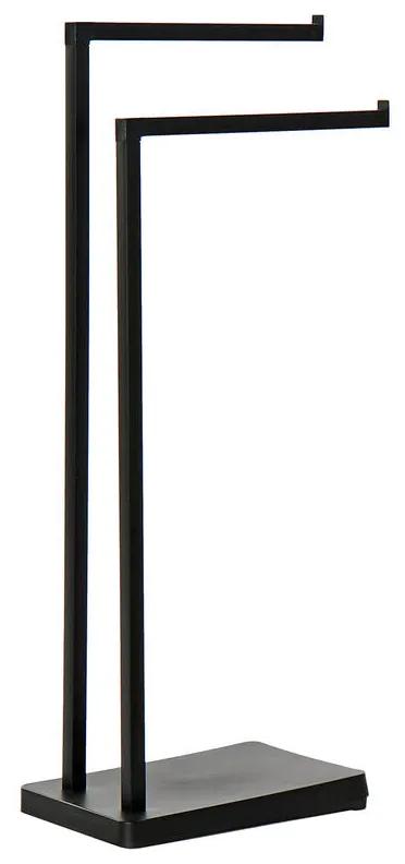 Toalheiro de Pé DKD Home Decor Preto Cimento Plástico (30 x 20 x 79 cm)