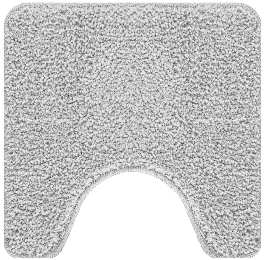 Tapete de Banho U-Shape Cinza 50x50 cm Polipropileno Antiderrapante
