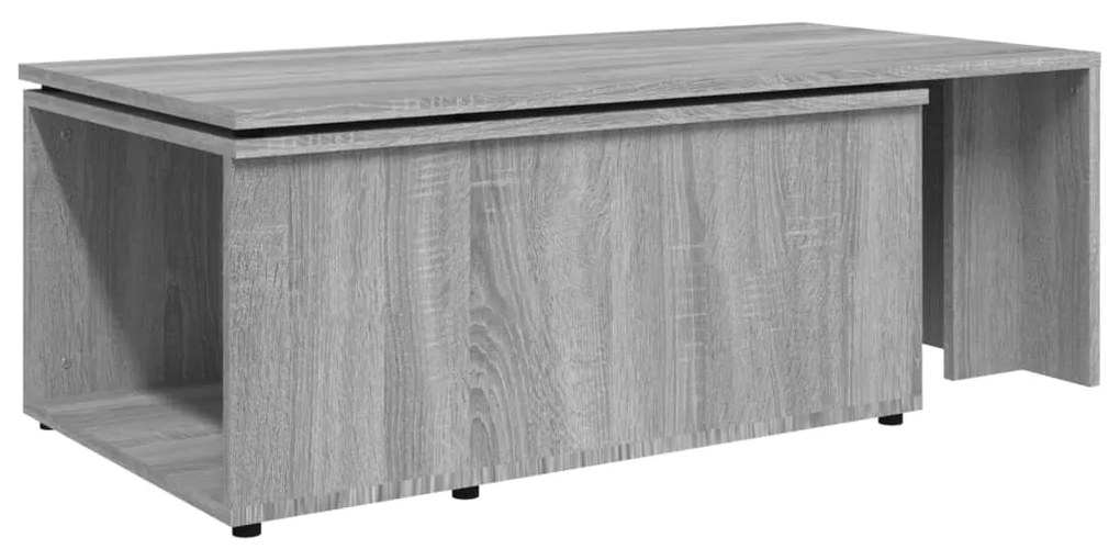 Mesa de centro 150x50x35 cm derivados de madeira cinza sonoma
