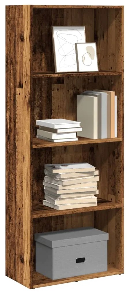 vidaXL Estante 60x30x152 cm derivados de madeira madeira velha