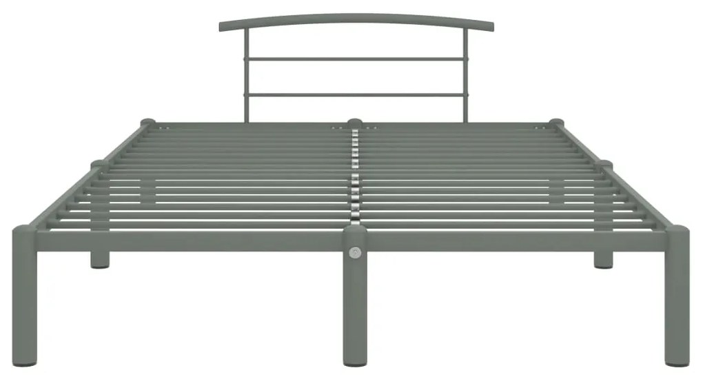 Estrutura de cama 120x200 cm metal cinzento