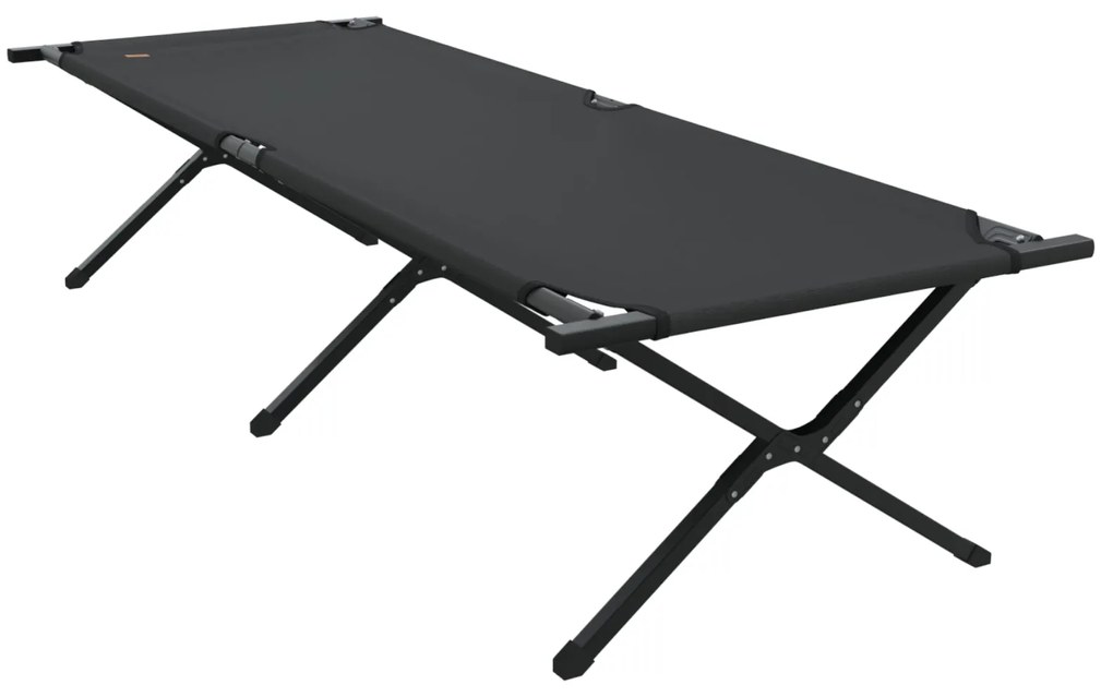 Cama de Sol Dobrável com Bolsa de Transporte Preta 600D Tecido Oxford