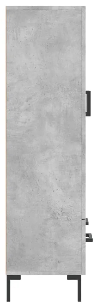 Aparador alto 69,5x31x115 cm derivados de madeira cinza-cimento