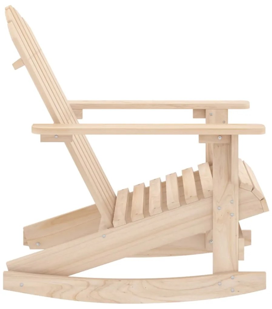 Cadeira Adirondack de baloiçar para jardim abeto maciço