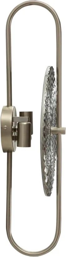 Candeeiro de Parede "Silvery" Prateado – 28x15x54 cm