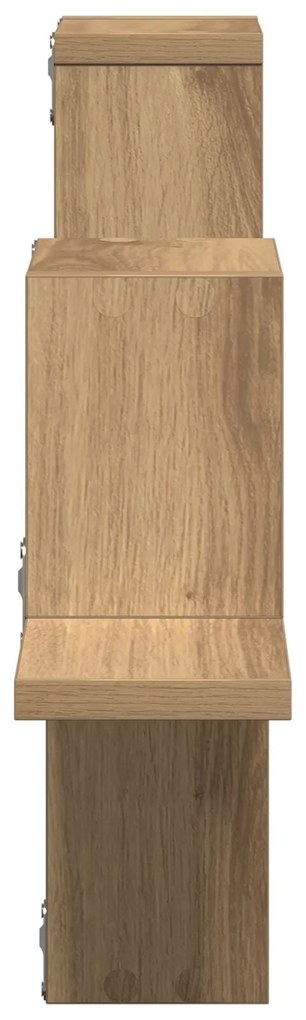 Prateleira de Parede Carvalho Artesanal 104,5x10x43 cm Madeira de Enge