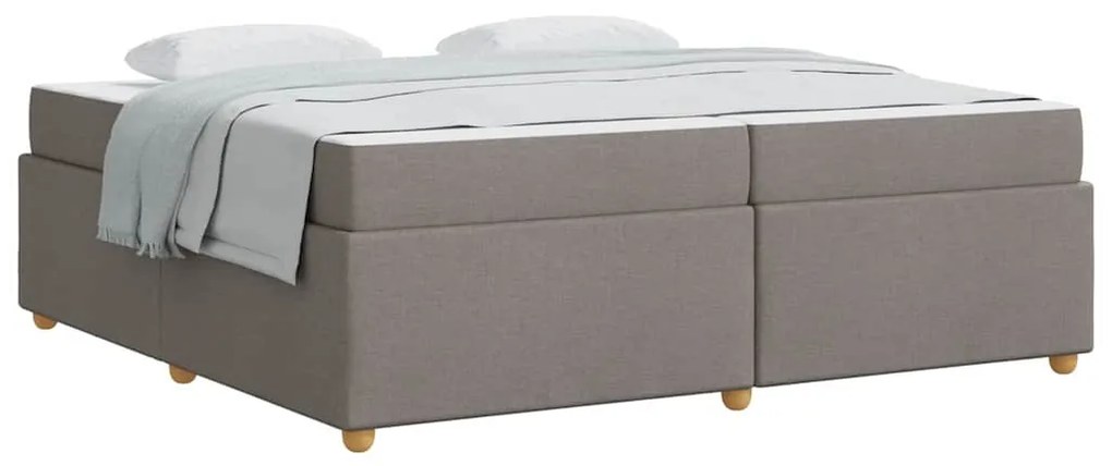Estrutura da Cama Cinzento-acastanhado 200 x 200 cm tecido