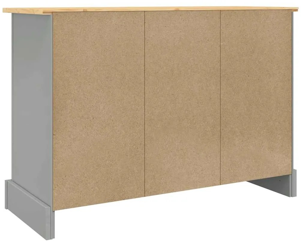 Aparador Corona 112x43x78 cm pinho mexicano maciço cinza