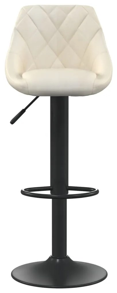 Bancos de bar 2 pcs veludo creme