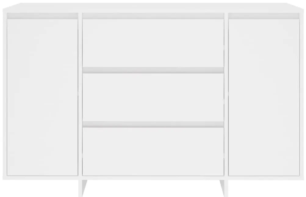 Aparador com 3 gavetas 120x41x75 cm derivados de madeira branco