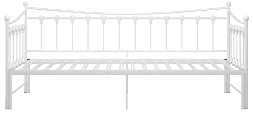 Estrutura sofá-cama de puxar 90x200 cm metal branco