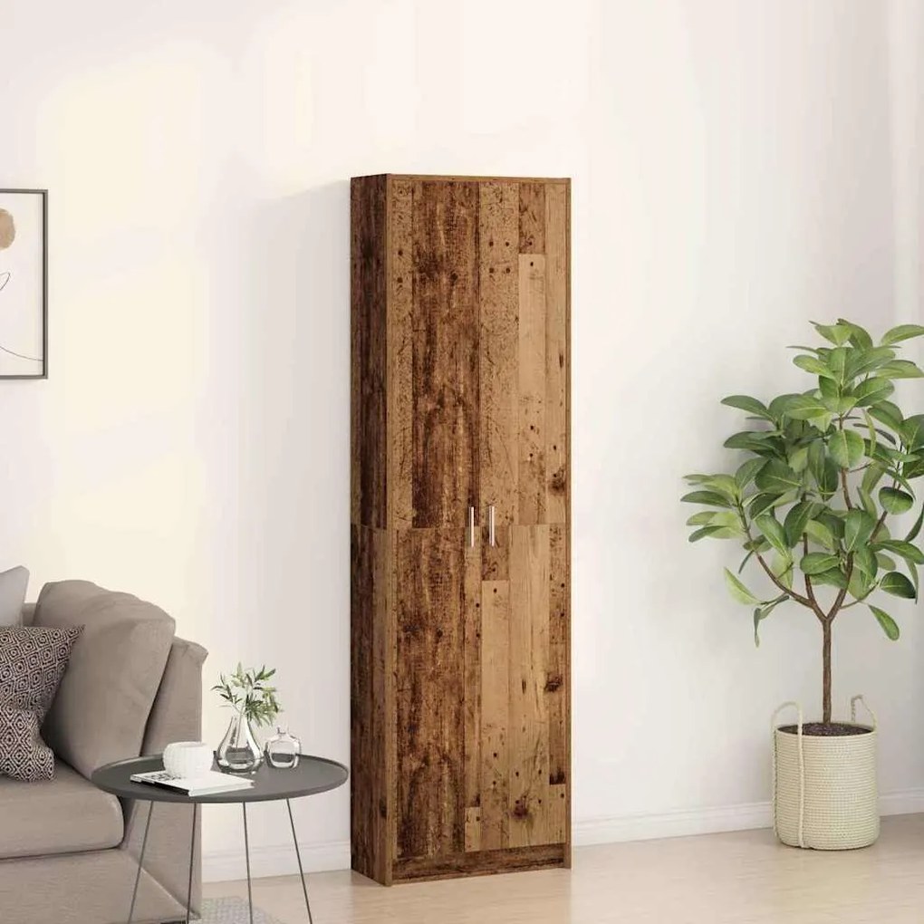 Guarda-roupa Madeira Antiga 55x25x189 cm Madeira Engenheirada