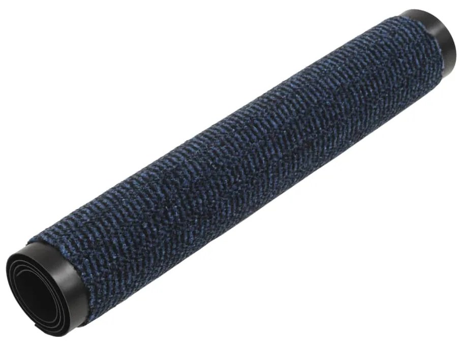 Tapete controlo de pó retangular tufado 120x180 cm azul