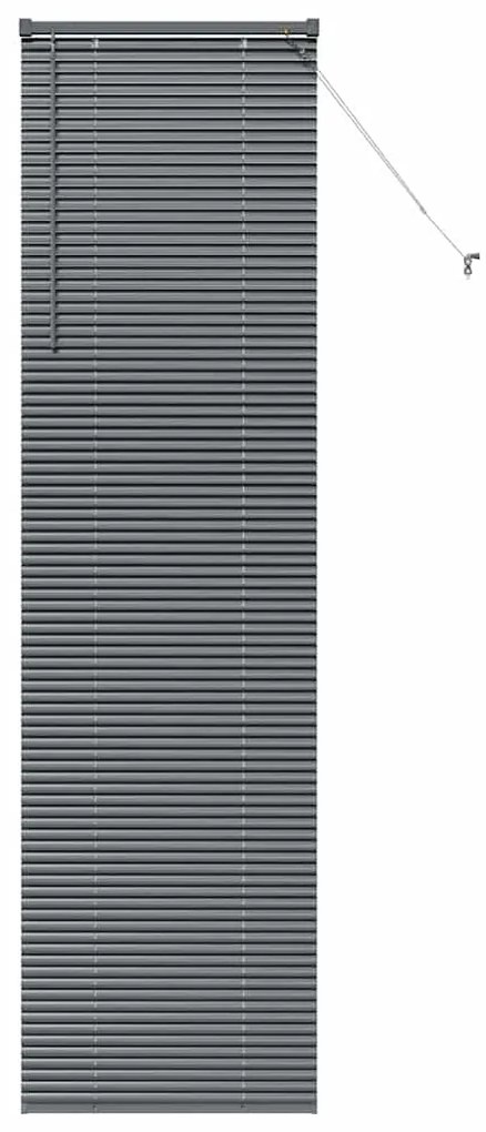 Persiana de Janela Cinzento-escuro 80 x 130 cm Alumínio