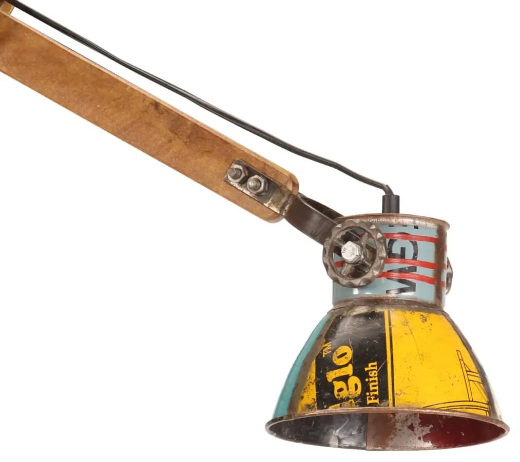 Candeeiro de parede redondo estilo industrial E27 multicor