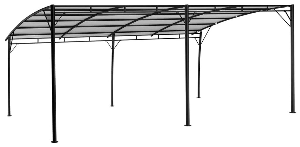 Toldo para-sol de jardim 6x3x2,55 m cor creme