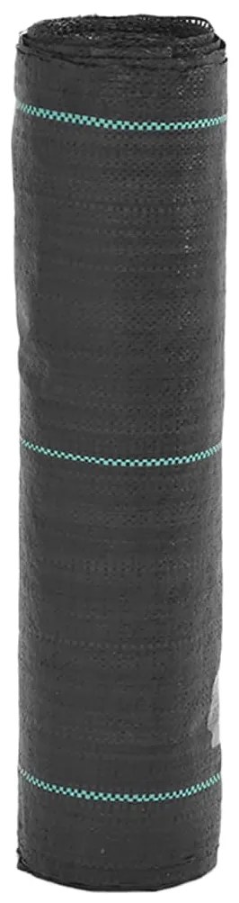 vidaXL Tela para ervas daninhas 0,5x25 m PP preto