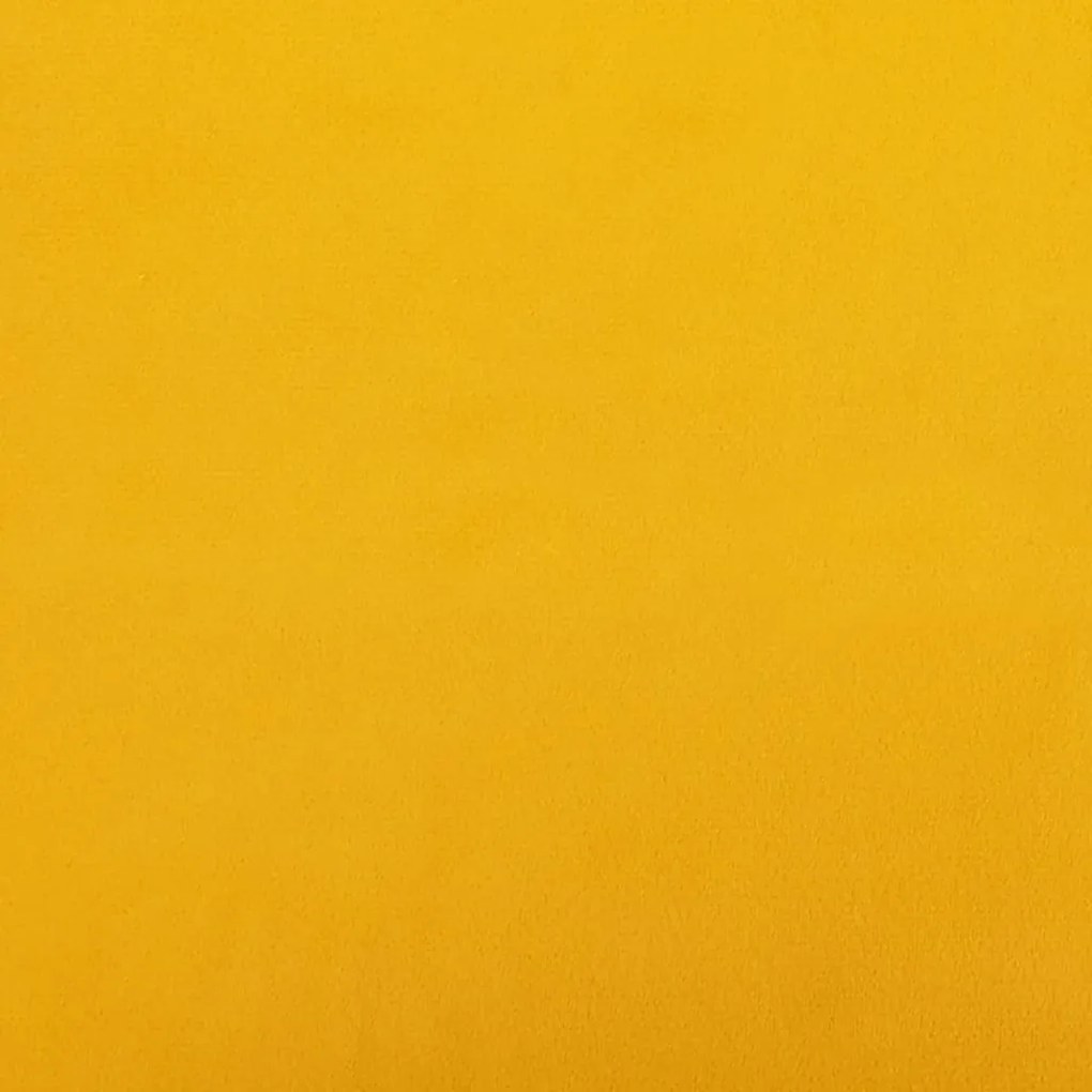 Apoio de pés 78x56x32 veludo amarelo