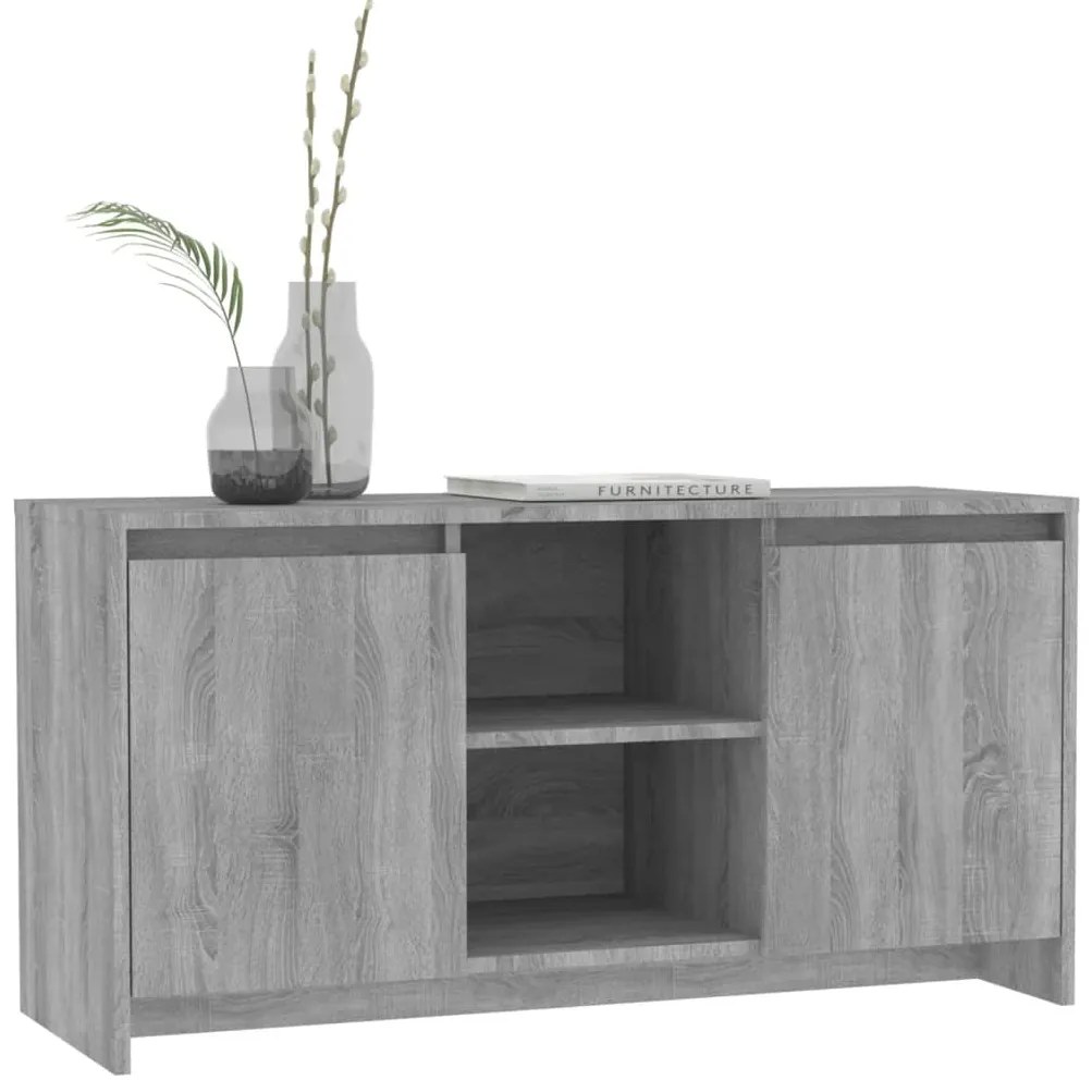 Móvel de TV 102x37,5x52,5 cm derivados madeira sonoma cinza
