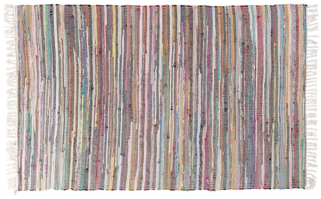 Tapete em algodão multicolor claro 140 x 200 cm DANCA Beliani