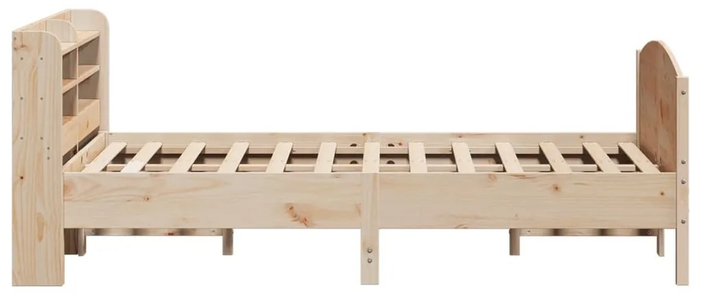 Cama sem colchão 140x190 cm madeira de pinho maciça