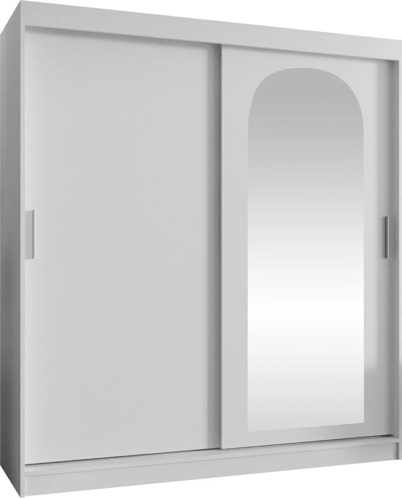 Roupeiro Hartford 500, Branco, 200x180x62cm, 149 kg, Portas para roupeiro: Deslizante, Número de prateleiras: 9, Número de prateleiras: 9