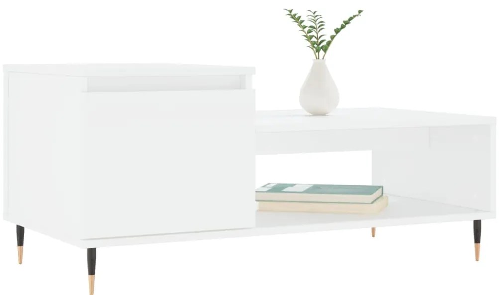 Mesa de centro 100x50x45 cm derivados de madeira branco