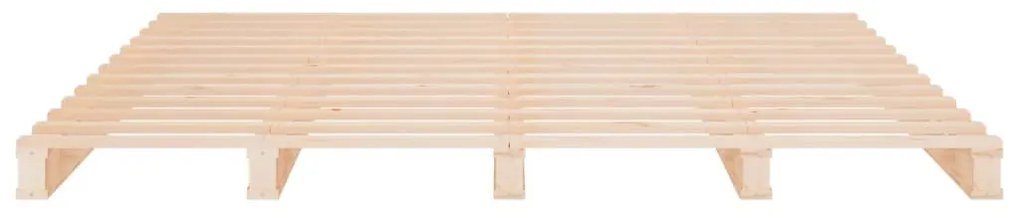 Cama de paletes de casal 135x190 cm pinho maciço