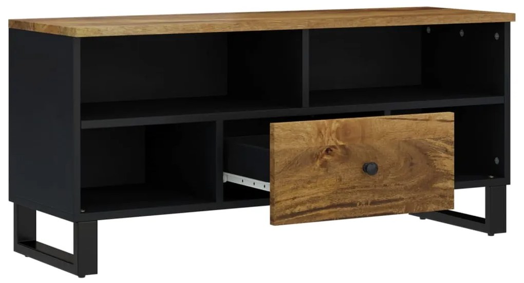 Móvel de TV 100x33x46 cm mangueira maciça/derivados madeira