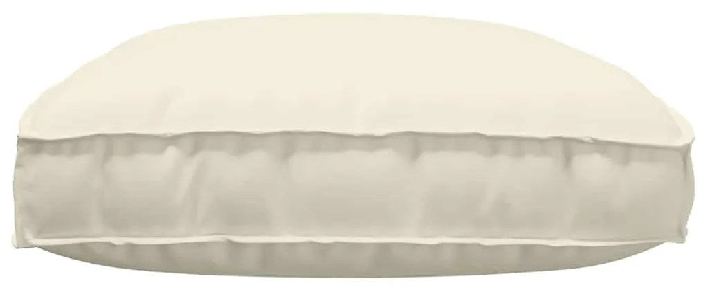 Cushion para Palete para Assento Creme 120x80x12 cm Tecido Oxford
