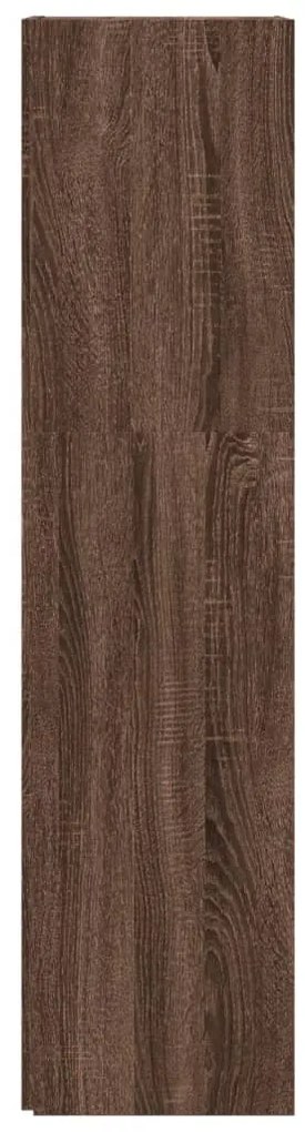 Armário canto 33x33x132 cm derivados madeira carvalho castanho