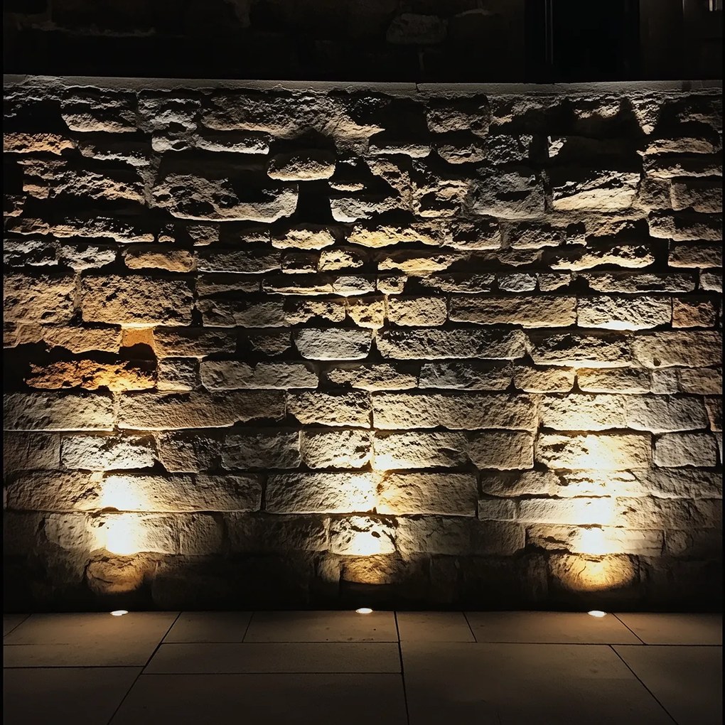 Projetores de solo exteriores modernos em aço 35 mm ajustáveis IP65 - Delux