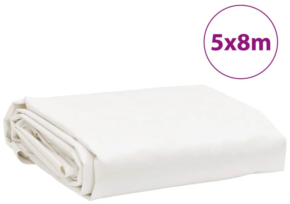 Lona 5x8 m 650 g/m² branco