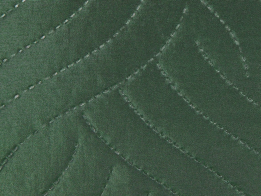 Colcha com relevo verde 140 x 210 cm BABAK Beliani