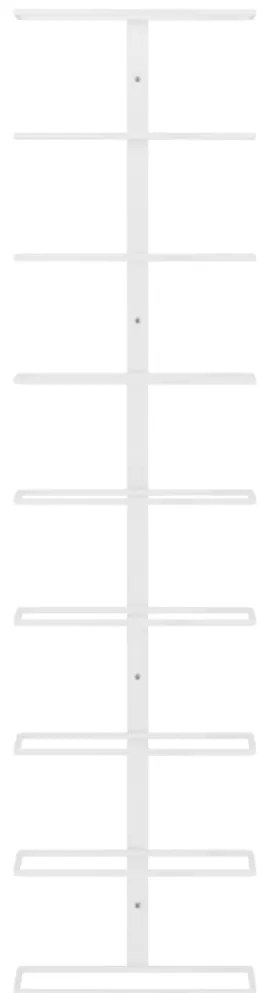 Garrafeira de parede para 9 garrafas ferro branco
