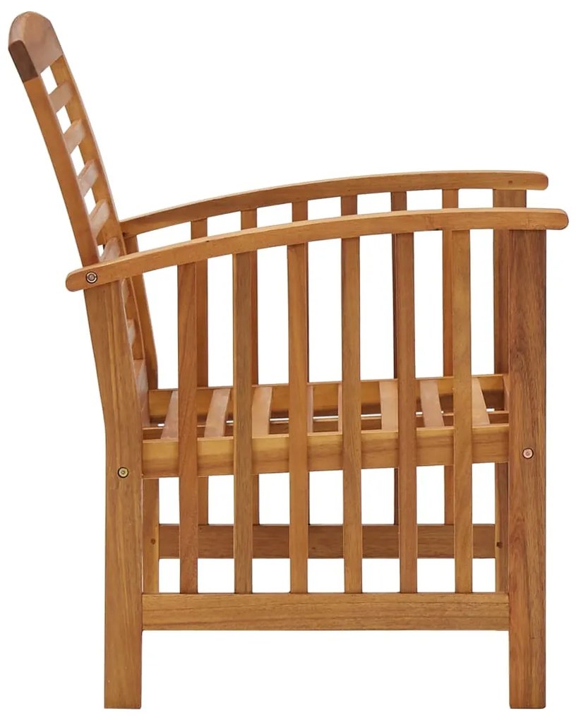 5 pcs conjunto lounge de jardim madeira de acácia maciça