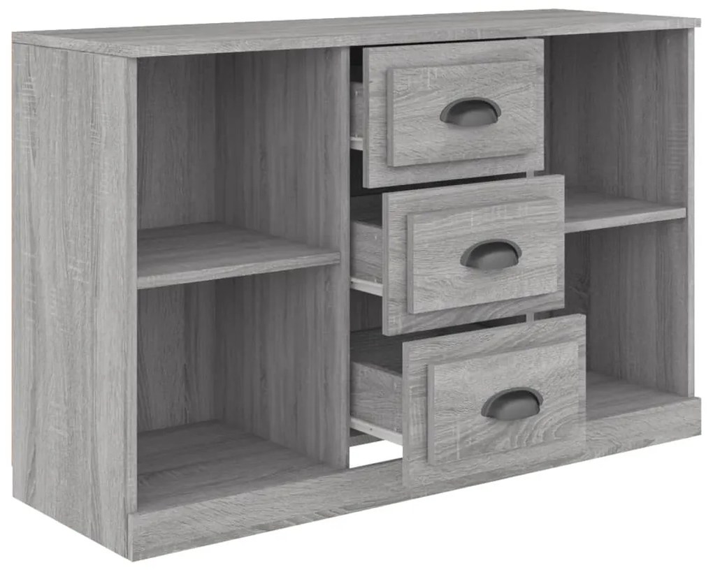 Aparador 104,5x35,5x67,5cm derivados de madeira cinzento sonoma