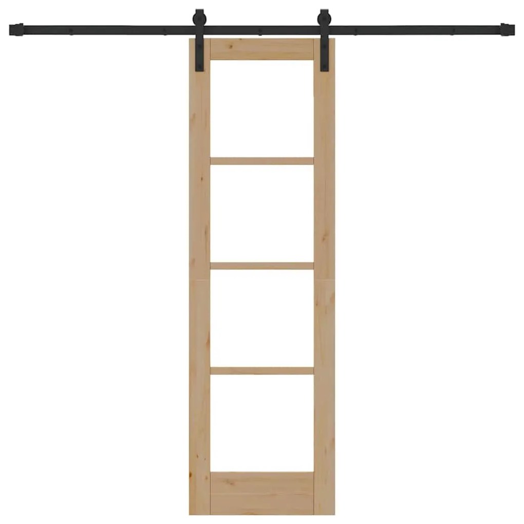 Porta Deslizante vidaXL com Conjunto de Ferragens 'ORKDAL'61x198,5 cm