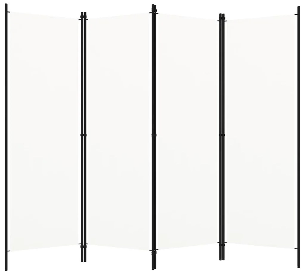 320719 vidaXL Divisória de quarto com 4 painéis 200x180 cm branco