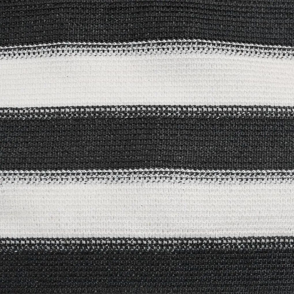 Rede de privacidade PEAD 75 g/m² 1,5x25 m antracite e branco